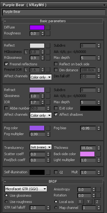 images/download/attachments/38572800/VRay_Max_TranslucencyTutorial_PurpleBear_Material.PNG